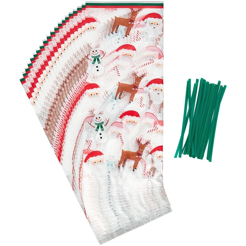 Wilton - Süßigkeitentüten mit Weihnachtsmotiven 20er-Pack