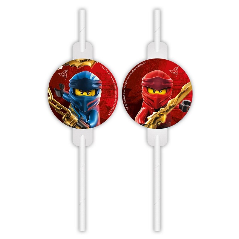 LEGO Ninjago - Papierstrohhalme 4er-Pack