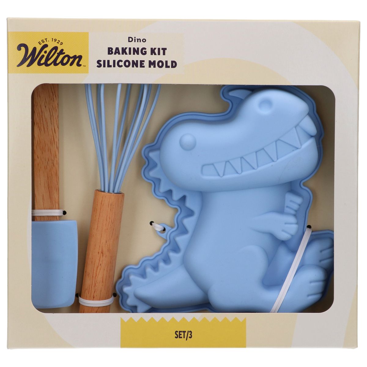 Wilton Dinosaurier-Backset aus Silikon, 3-teilig
