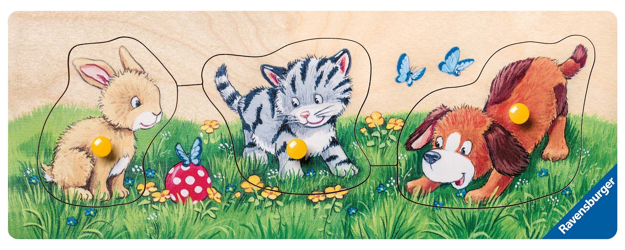 Ravensburger Puzzle - Niedliche Tierkinder 3 Teile