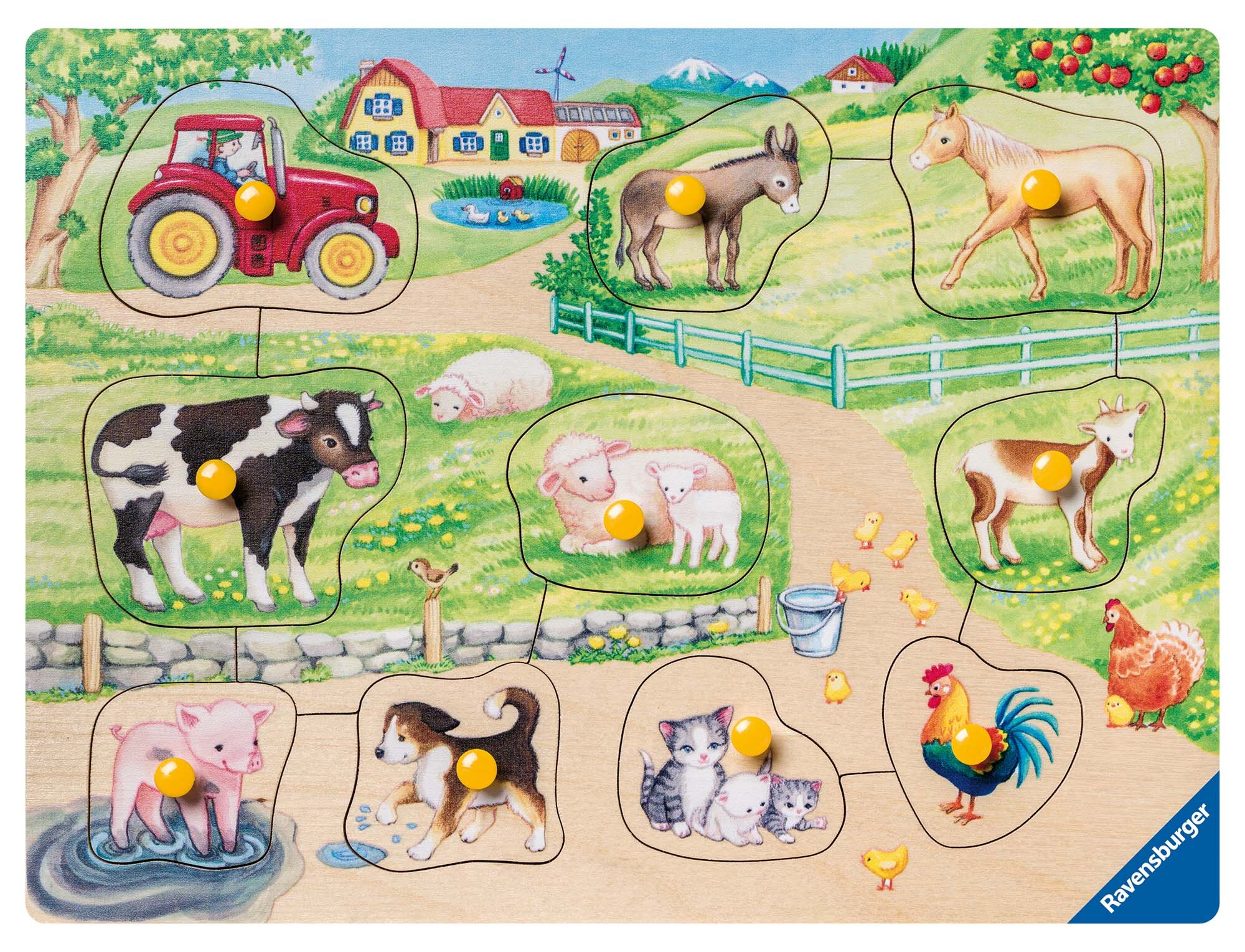 Ravensburger Puzzle - Morgen auf dem Bauernhof 10 Teile