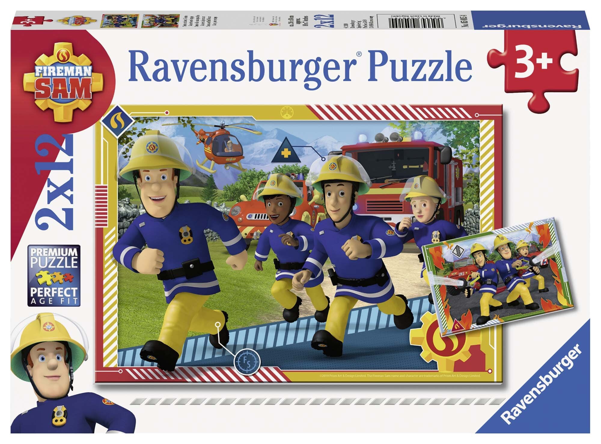Ravensburger Puzzle - Sam, der Feuerwehrmann 2x12 Teile