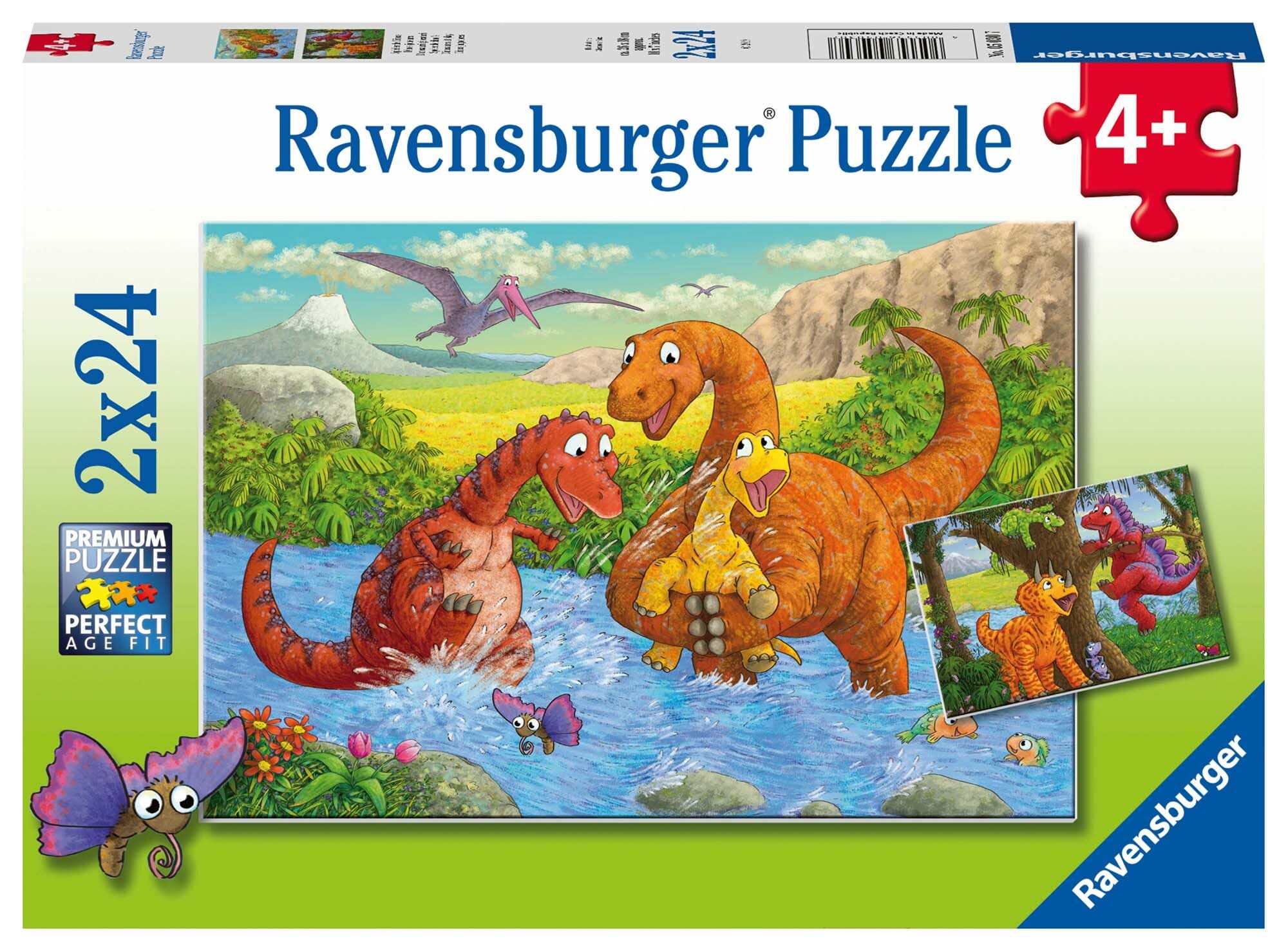 Ravensburger Puzzle - Spielende Dinos 2x24 Teile
