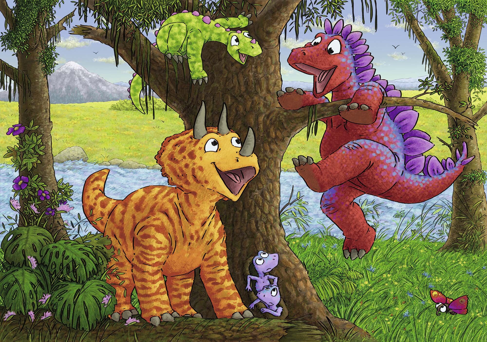 Ravensburger Puzzle - Spielende Dinos 2x24 Teile