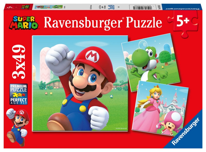 Ravensburger Puzzle - Super Mario 3x49 Teile