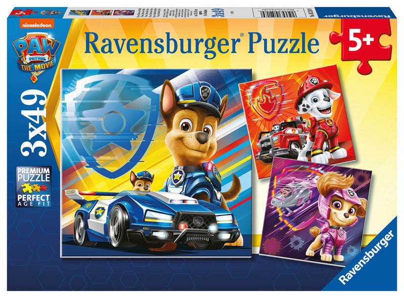 Ravensburger Puzzle - Paw Patrol Movie 3x49 Teile