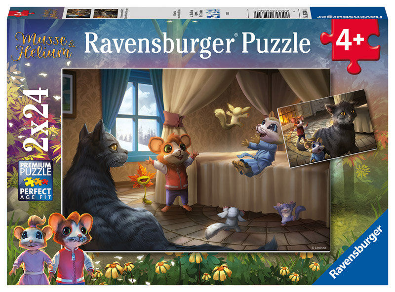 Ravensburger Puzzle - Maus & Helium 2x24 Teile