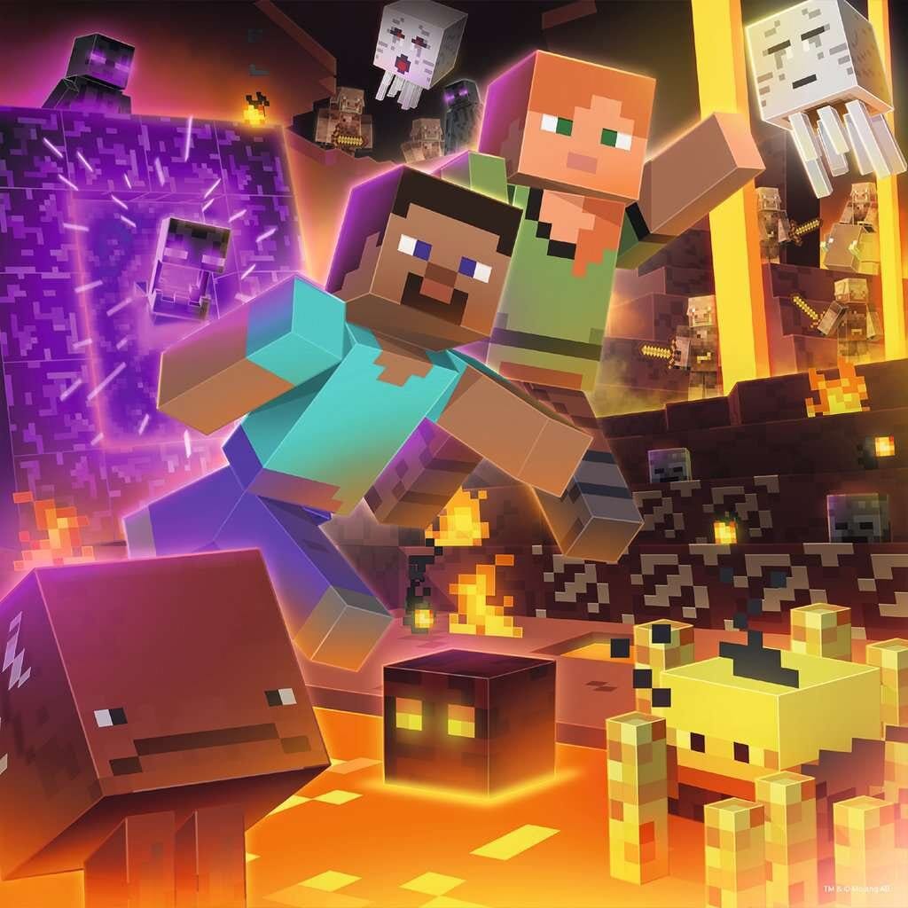 Ravensburger Puzzle - Minecraft 3x49 Teile