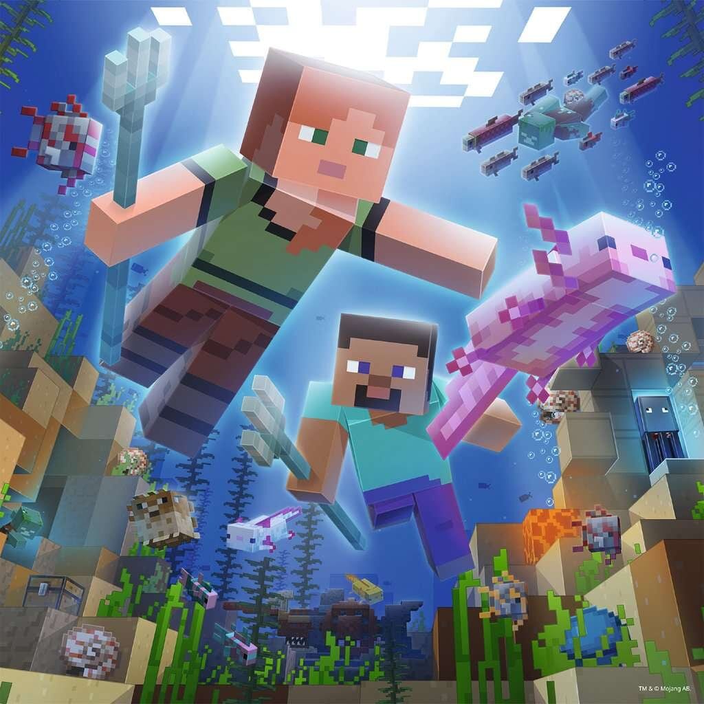 Ravensburger Puzzle - Minecraft 3x49 Teile