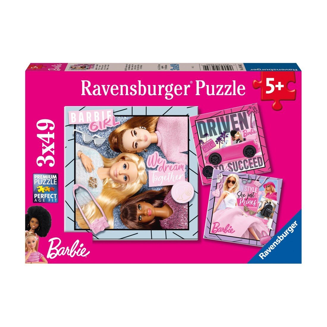 Ravensburger Puzzle - Barbie 3x49 Teile