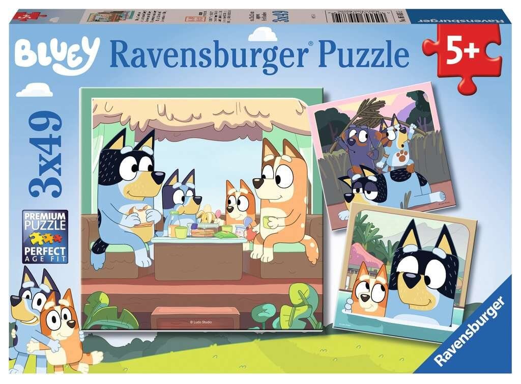 Ravensburger Puzzle - Bluey 3x49 Teile