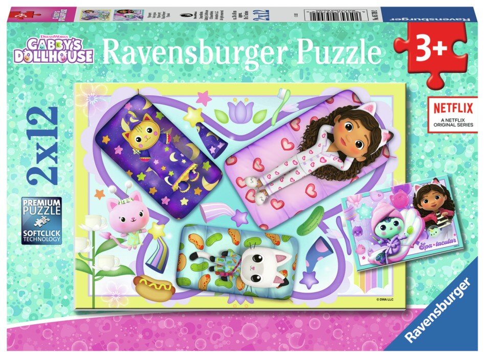 Ravensburger Puzzle - Gabby's Dollhouse 2x12 Teile