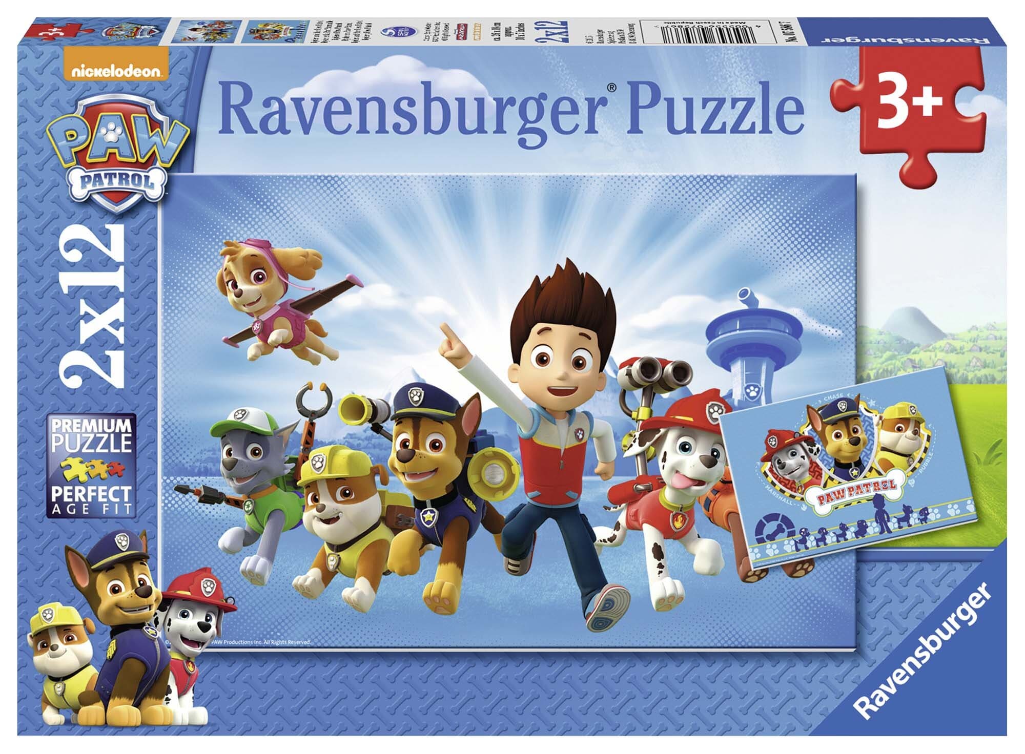 Ravensburger Puzzle - Ryder und die Paw Patrol 2x12 Teile