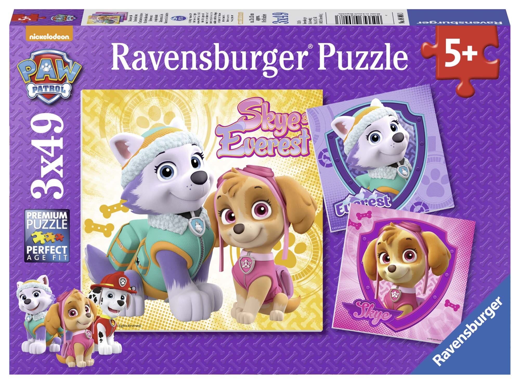 Ravensburger Puzzle - Bezaubernde Hundemädchen 3x49 Teile