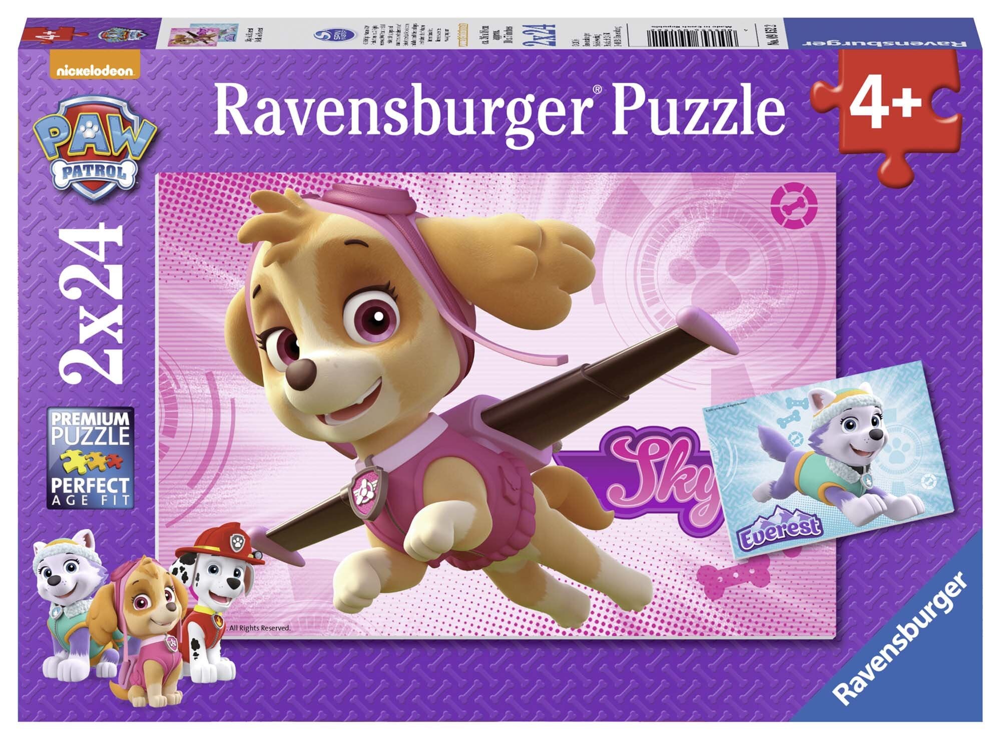 Ravensburger Puzzle - Paw Patrol Skye & Everest 2x24 Teile