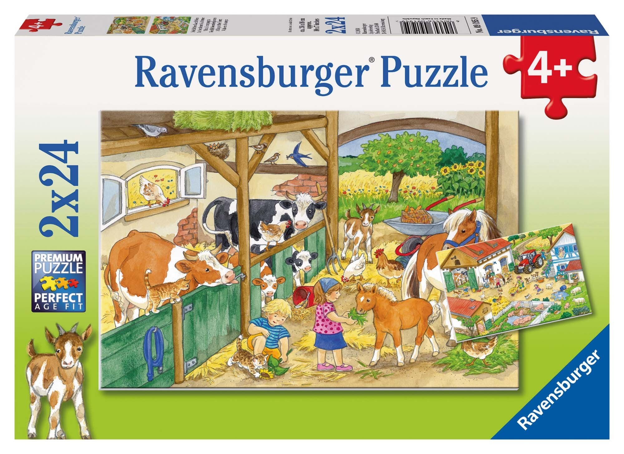 Ravensburger Puzzle - Fröhliches Landleben 2x24 Teile