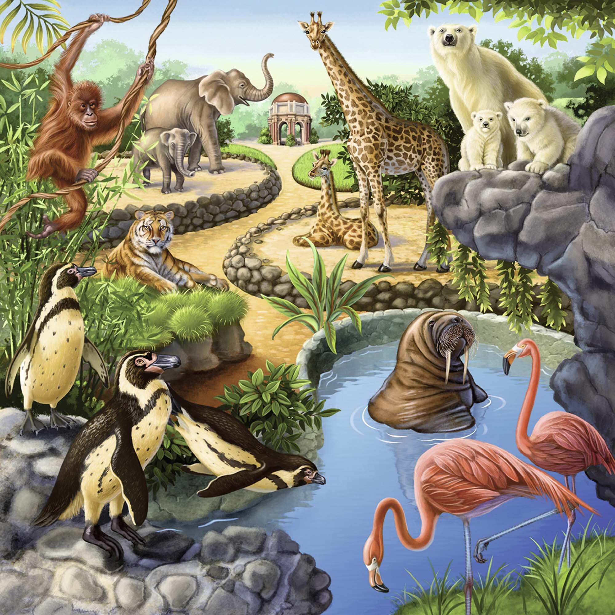 Ravensburger Puzzle - Wald-/Zoo-/Haustiere 3x49 Teile