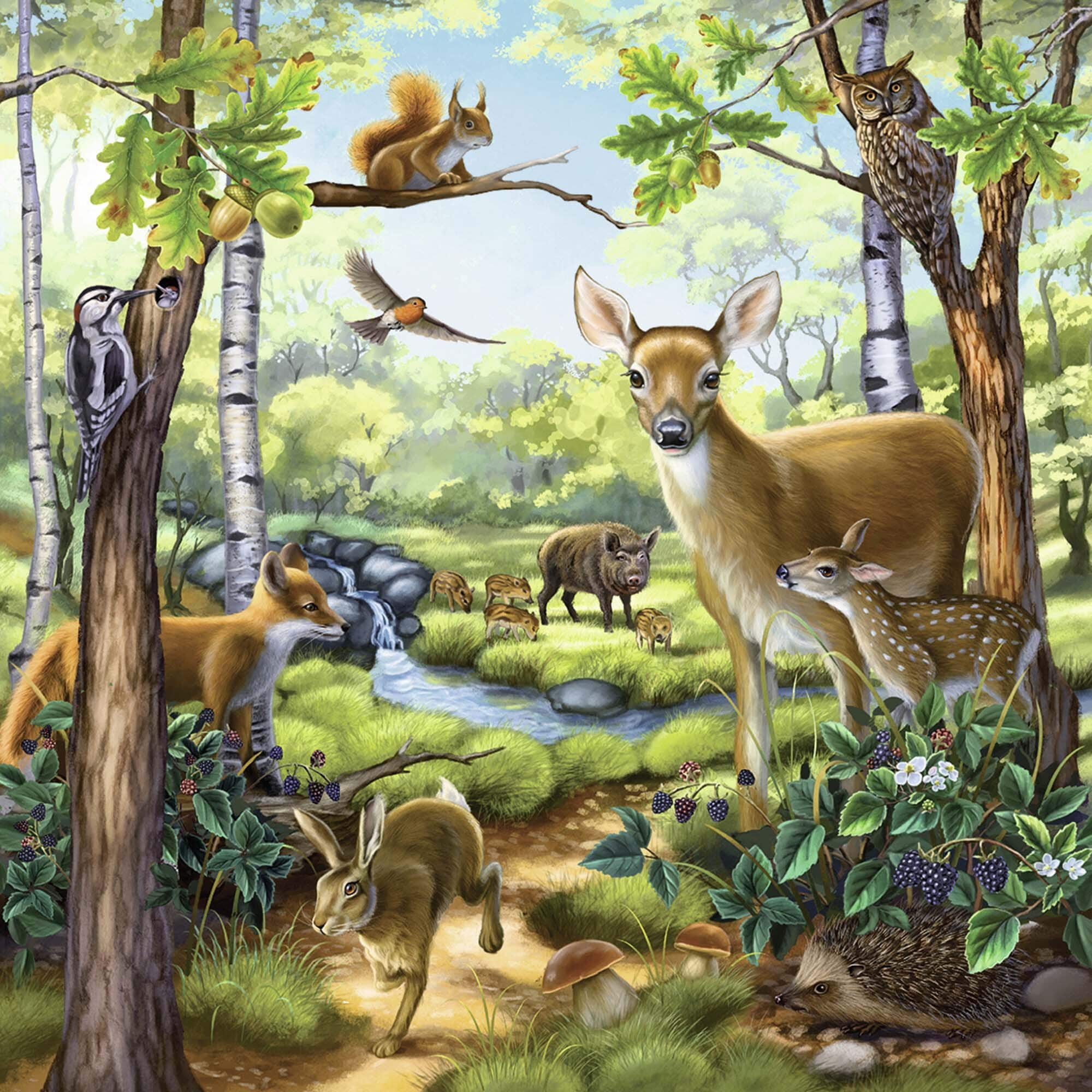 Ravensburger Puzzle - Wald-/Zoo-/Haustiere 3x49 Teile