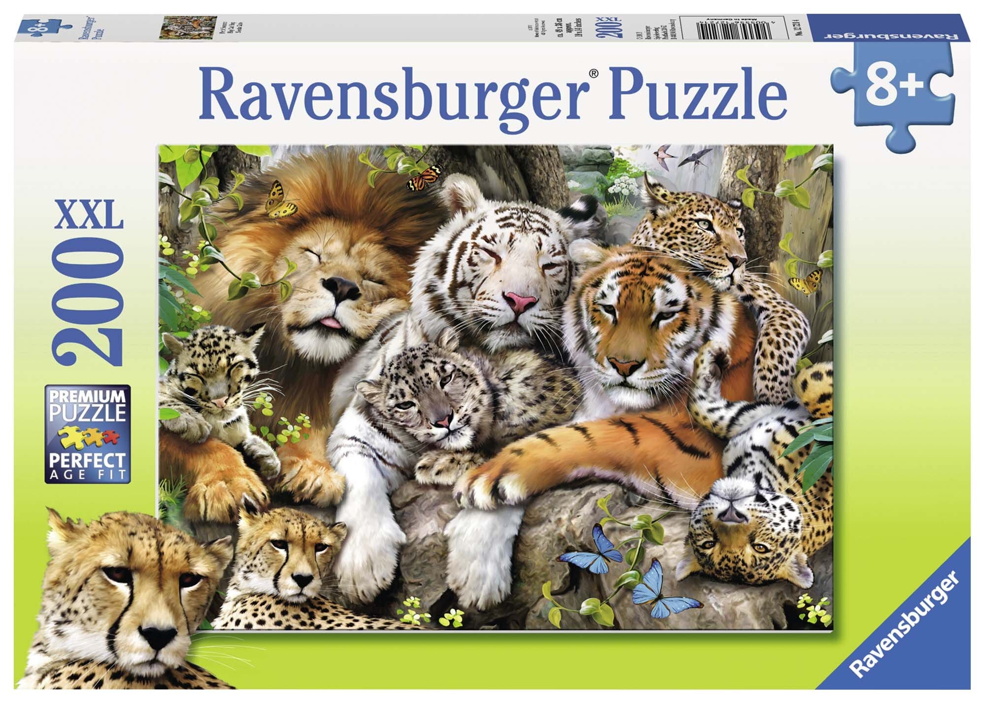 Ravensburger Puzzle - Schmusende Raubkatzen 200 Teile XXL