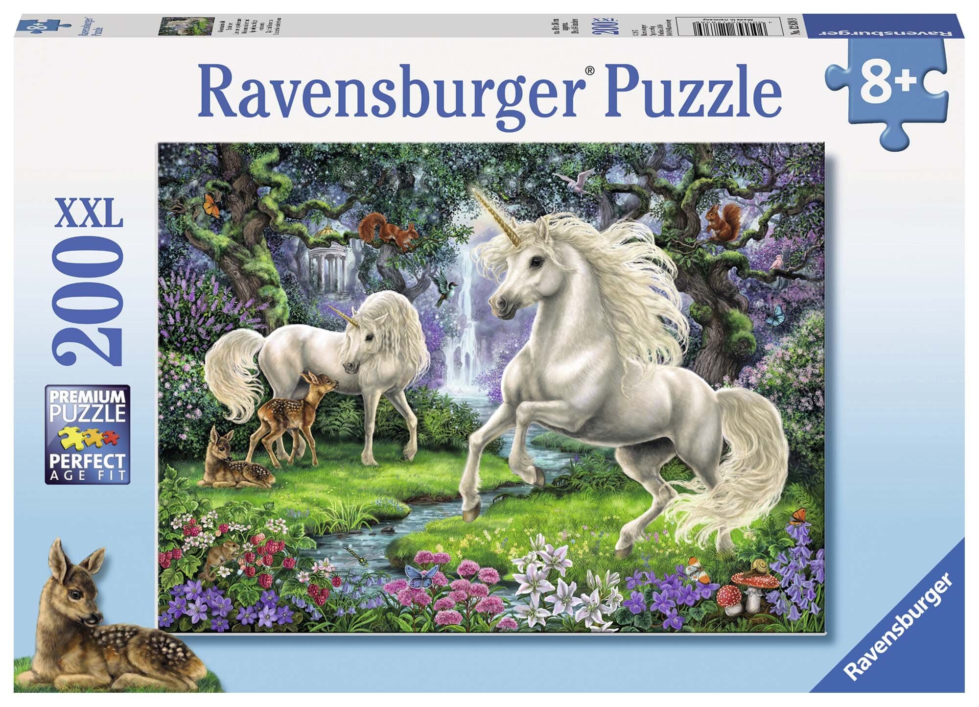 Ravensburger Puzzle - Geheimnisvolle Einhörner 200 Teile XXL