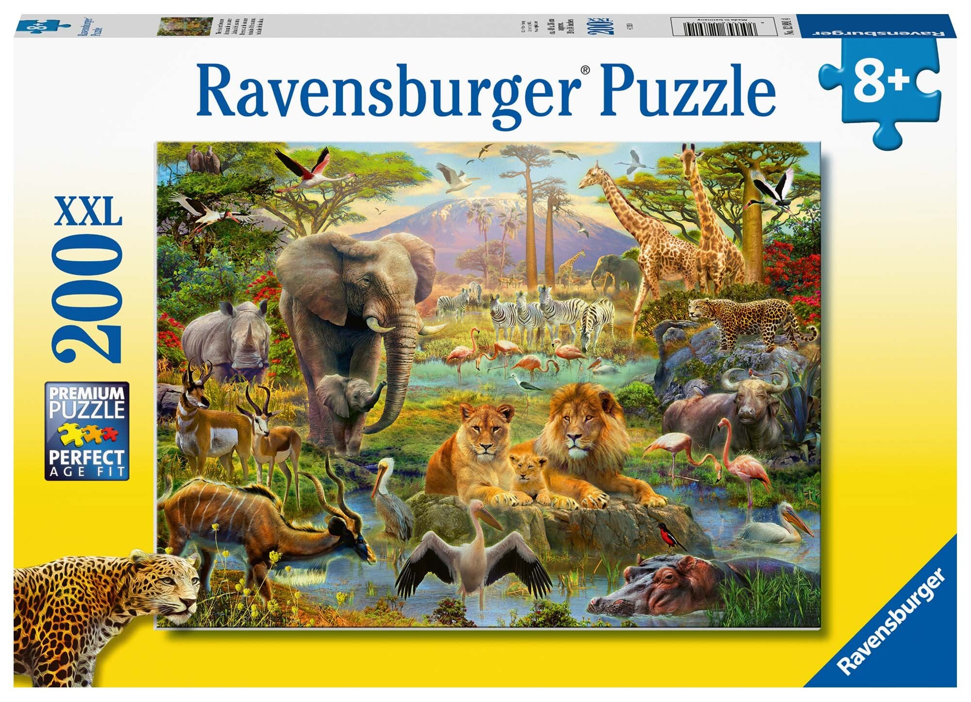 Ravensburger Puzzle - Die Tiere der Savanne 200 Teile XXL