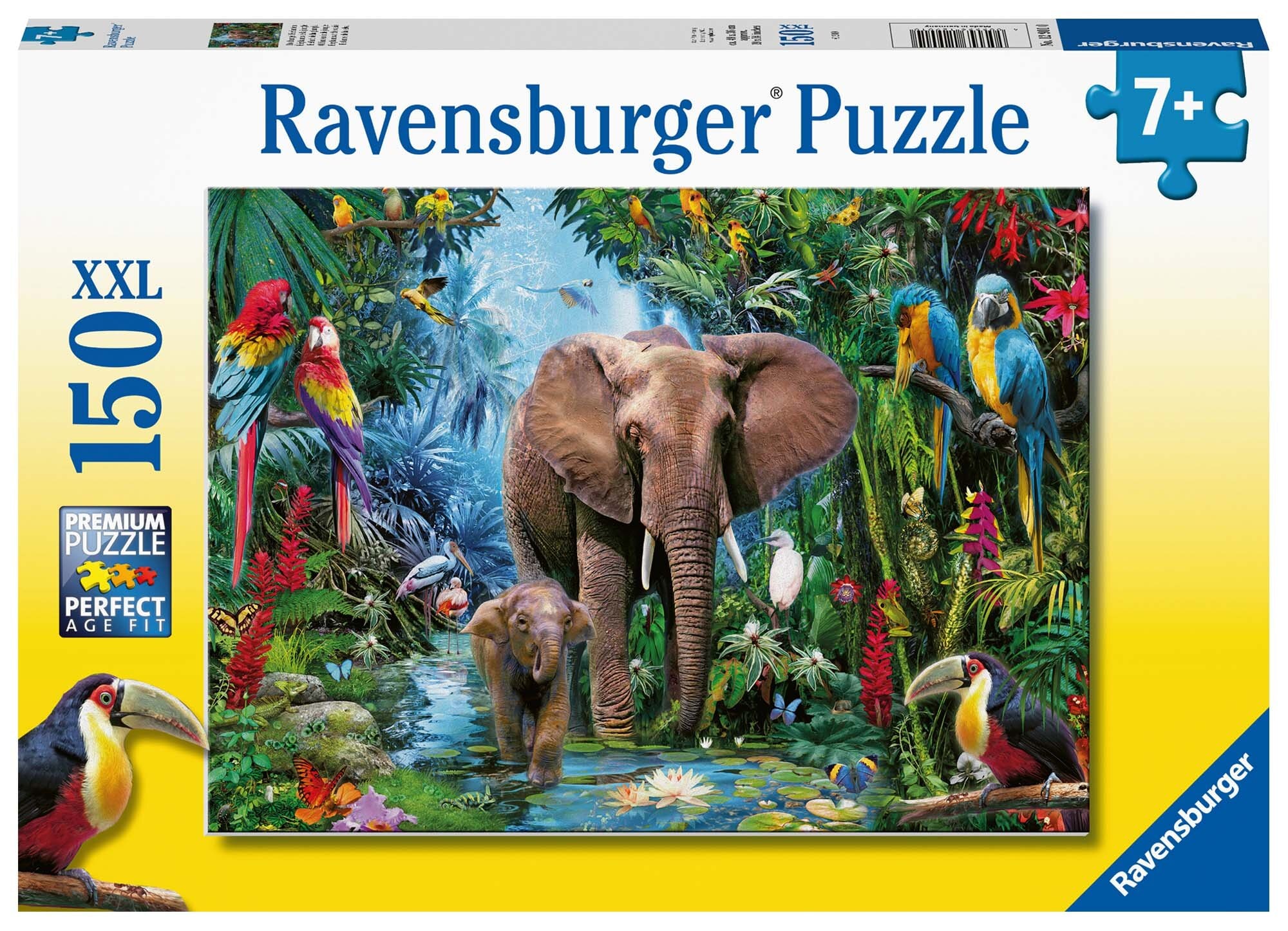 Ravensburger Puzzle - Dschungelelefanten 150 Teile XXL