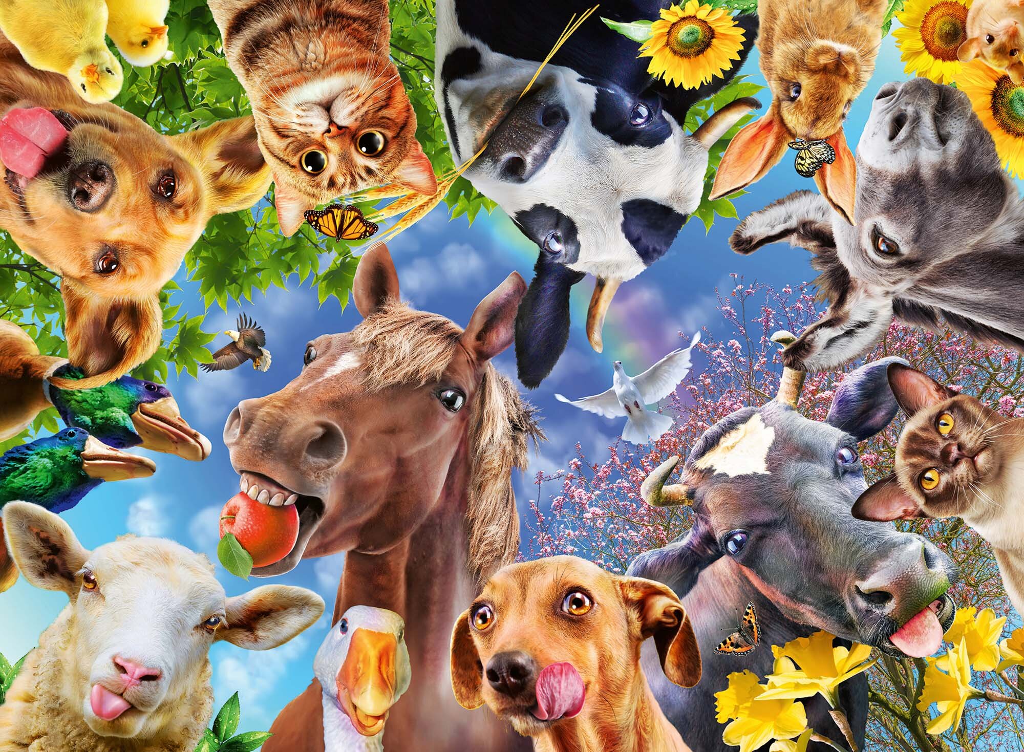 Ravensburger Puzzle - Lustige Bauernhoftiere 200 Teile XXL