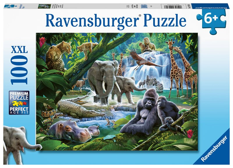Ravensburger Puzzle - Dschungelfamilien 100 Teile