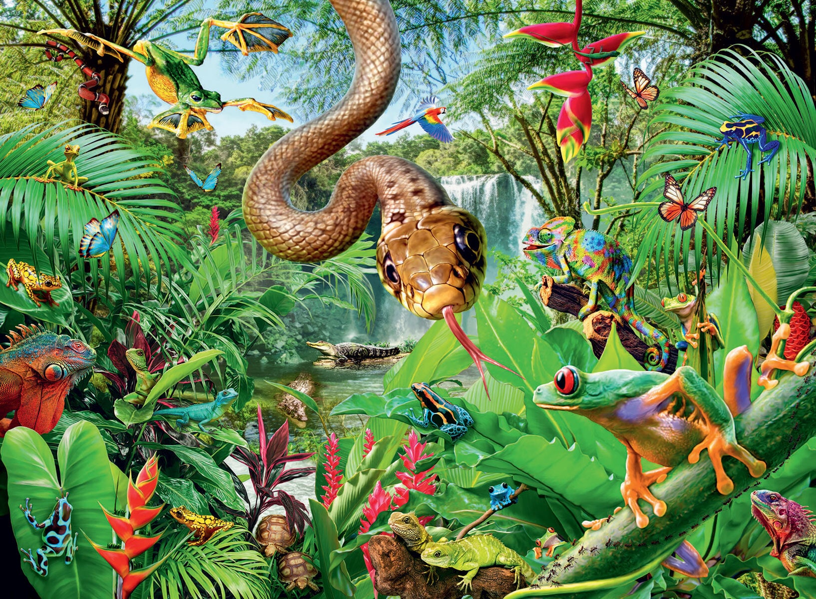 Ravensburger Puzzle - Das Reptilienrefugium 300 Teile XXL