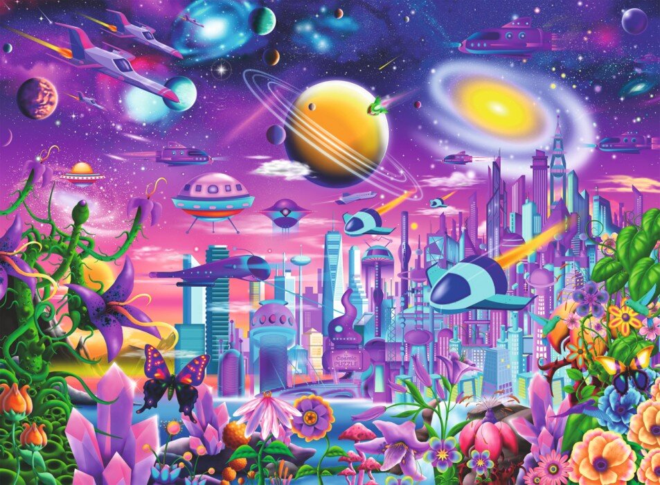 Ravensburger Puzzle - Kosmische Stadt 200 Teile XXL