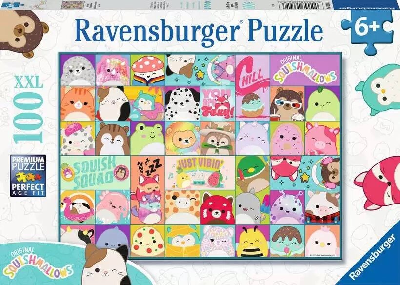 Ravensburger Puzzle - Squishmallows Just Vibin 100 Teile