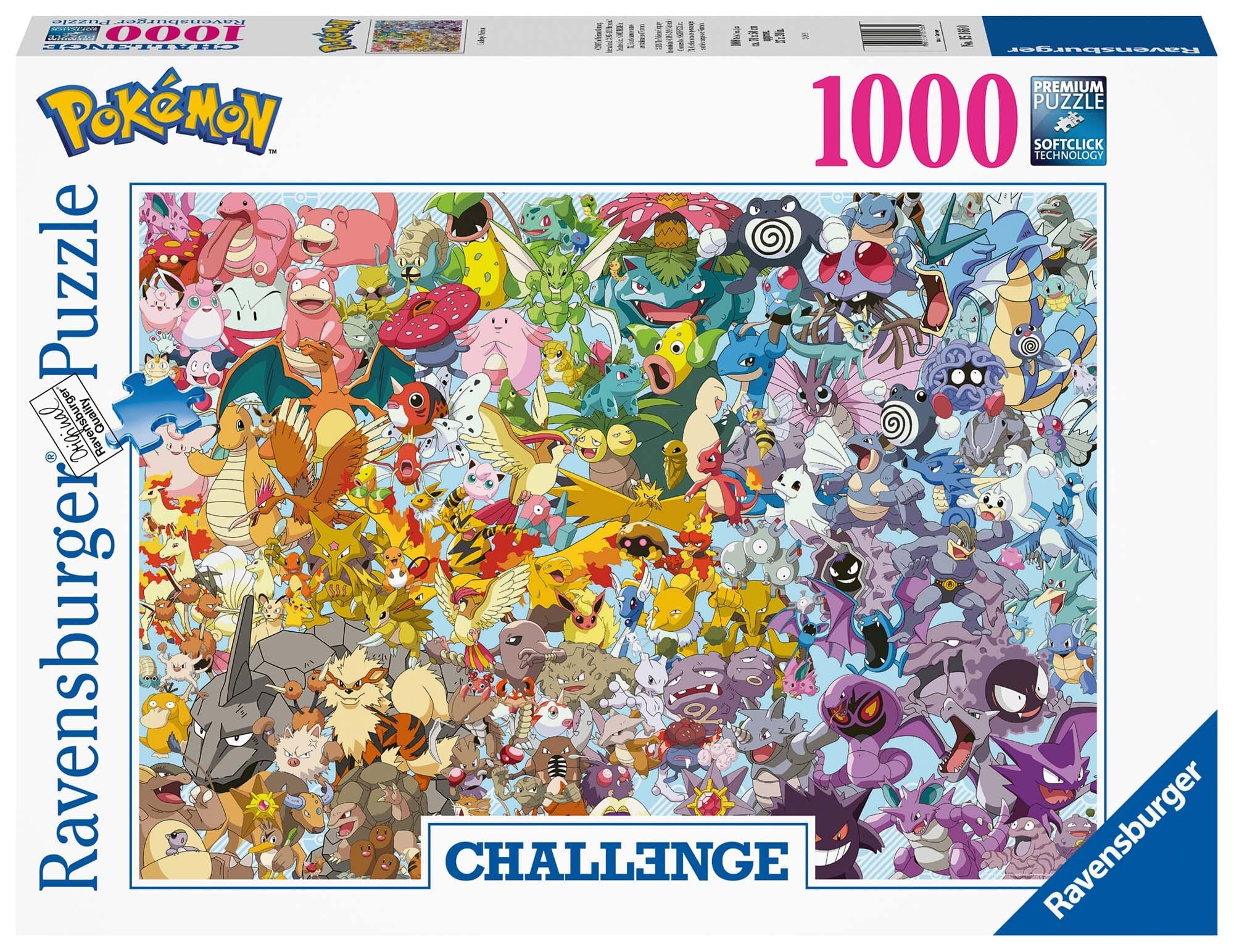 Ravensburger Puzzle - Challenge Pokémon 1000 Teile
