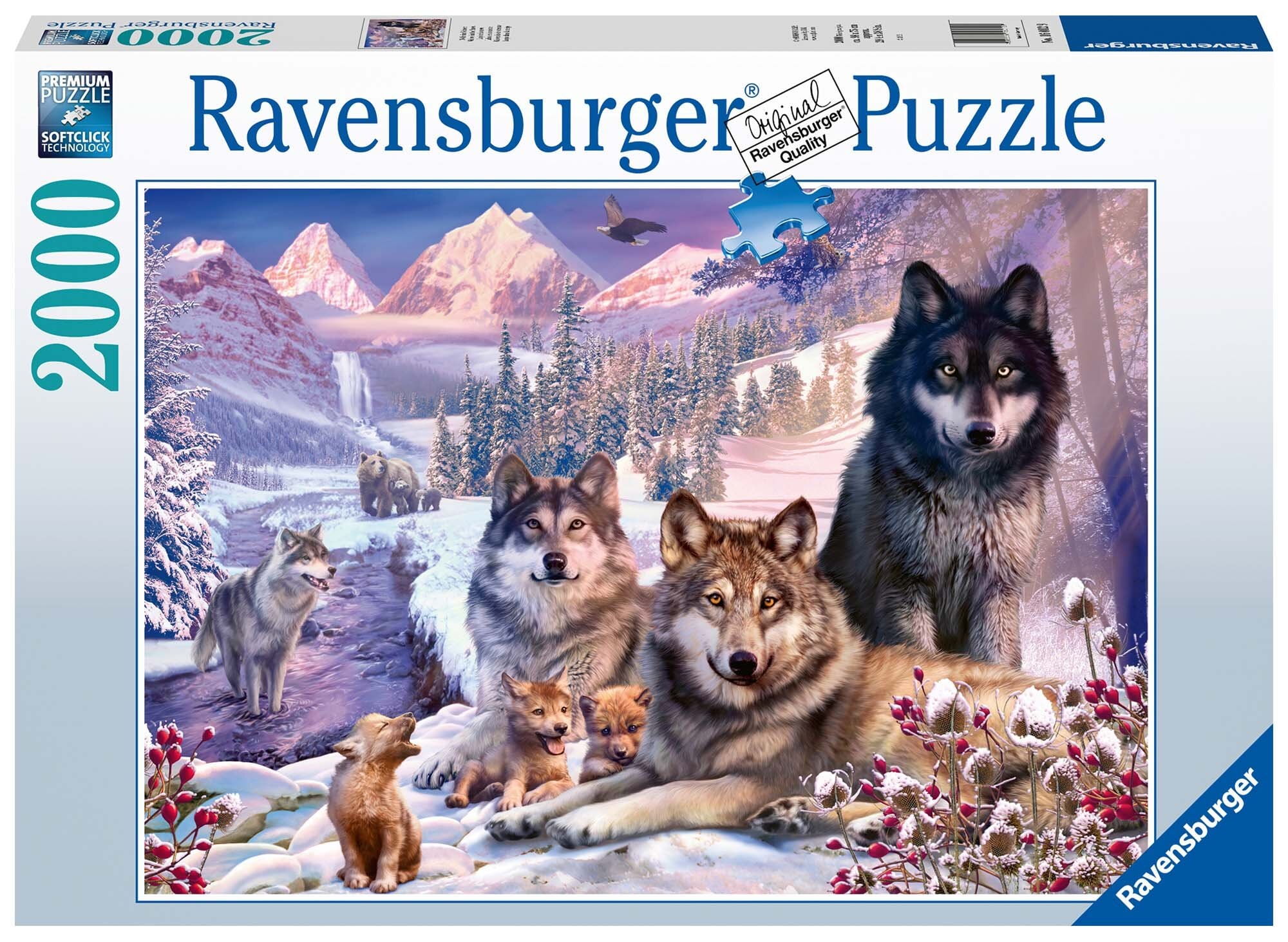 Ravensburger Puzzle - Wölfe im Schnee 2000 Teile