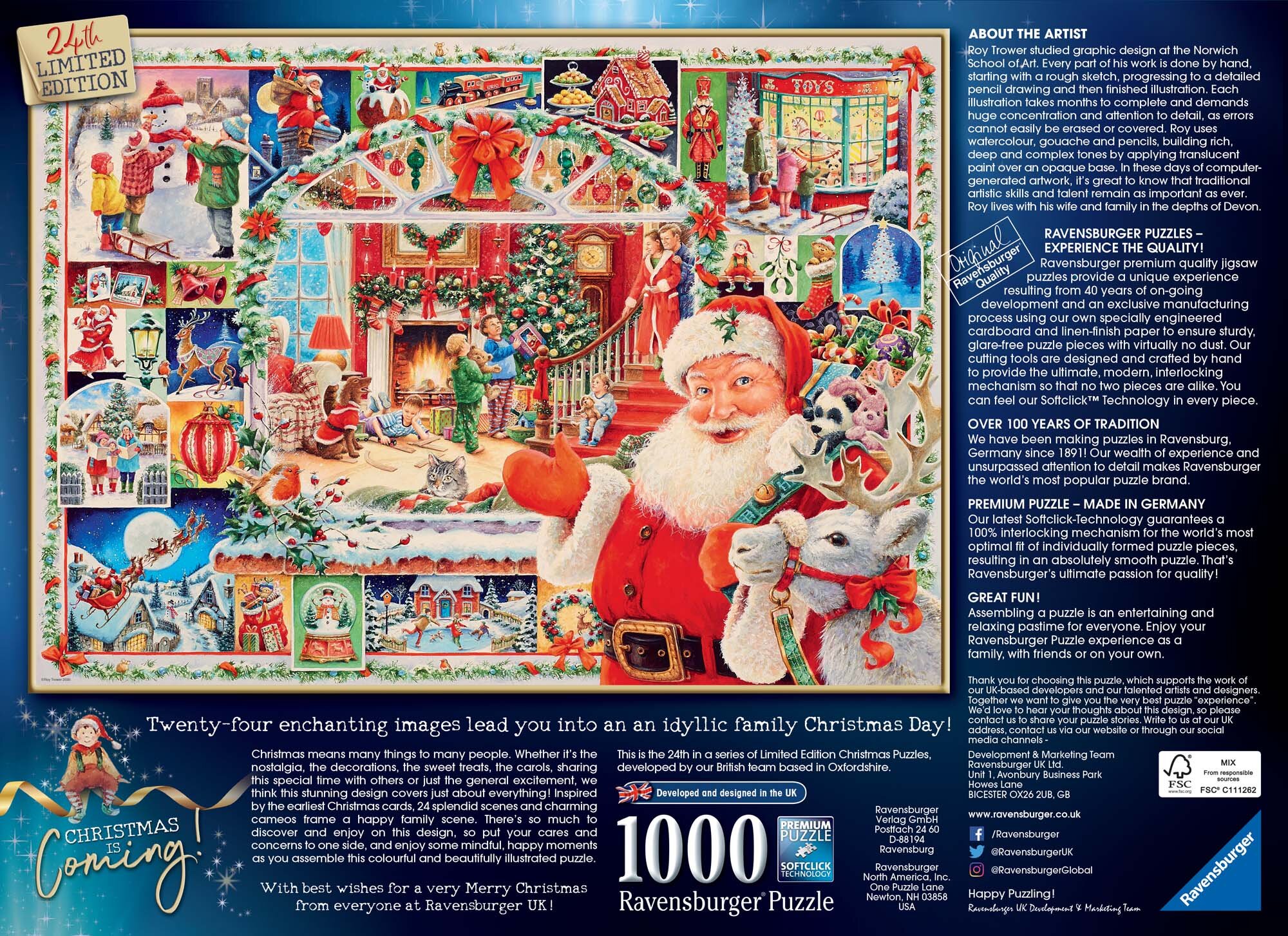 Ravensburger Puzzle - Weihnachten ist fast da! 1000 Teile