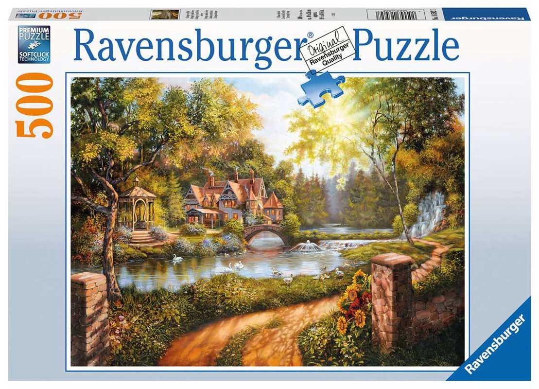 Ravensburger Puzzle - Cottage am Fluss 500 Teile