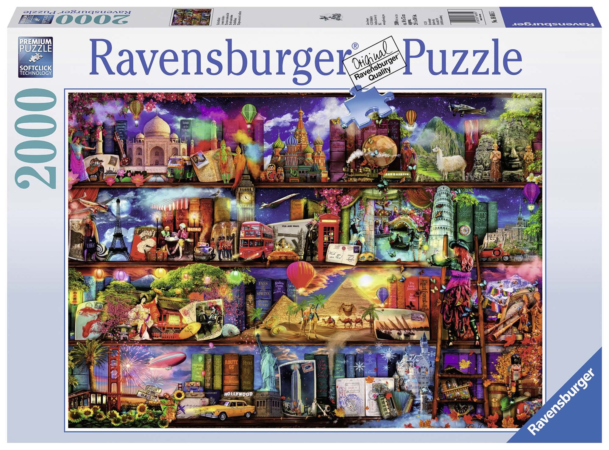 Ravensburger Puzzle - Um die Welt Collage 2000 Teile