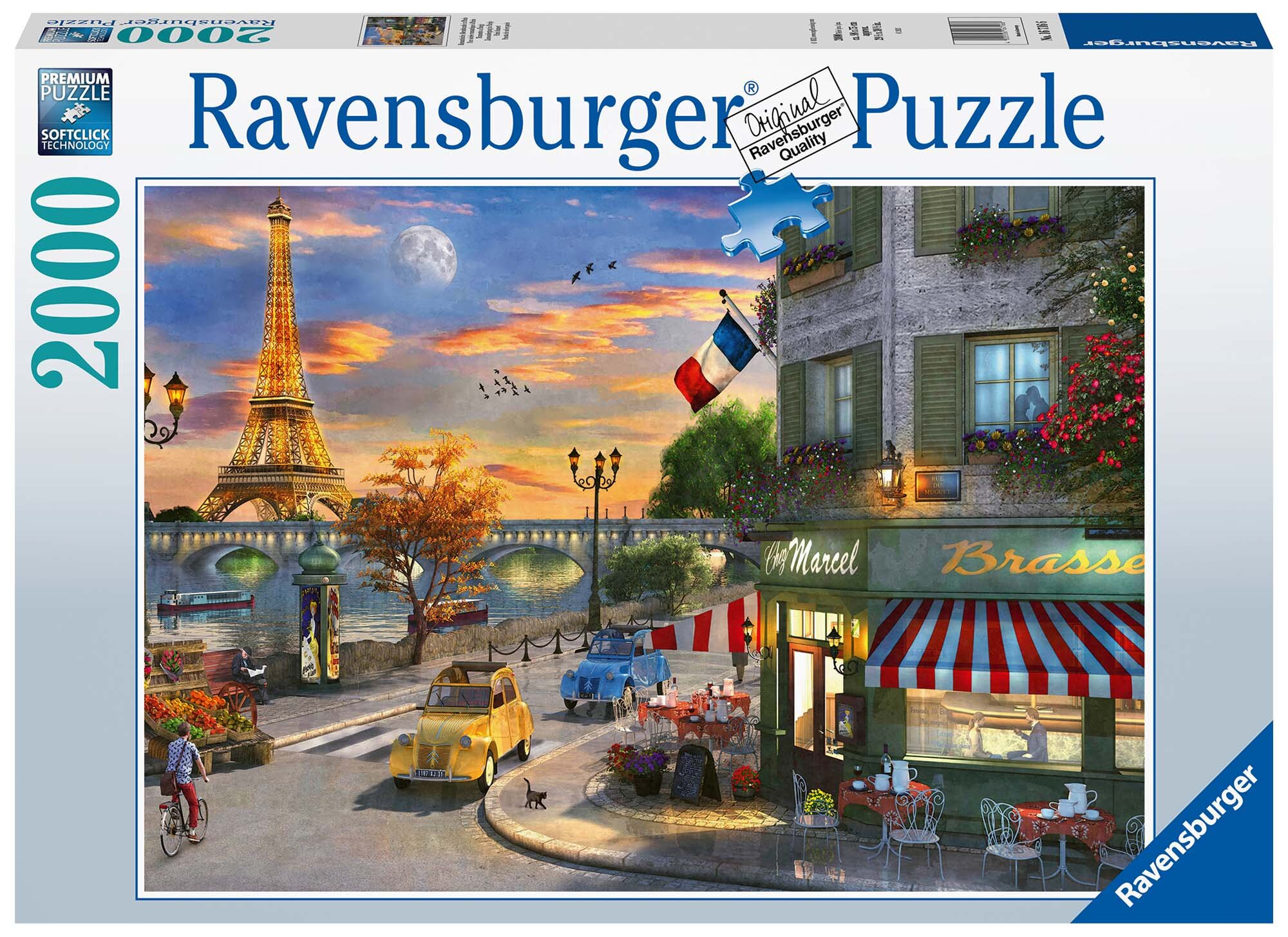 Ravensburger Puzzle - Romantische Abendstunde in Paris 2000 Teile