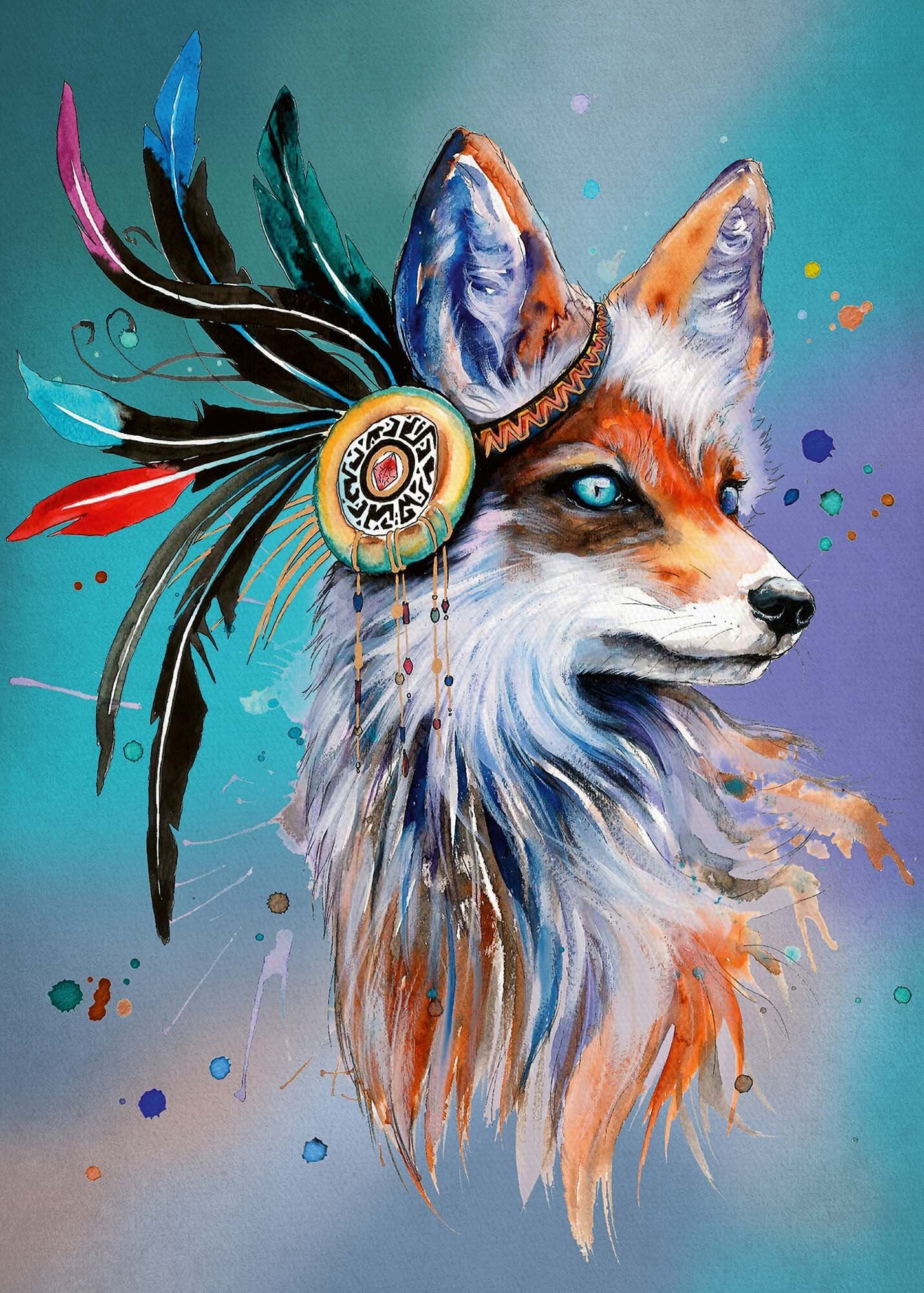 Ravensburger Puzzle - Boho Fuchs 1000 Teile