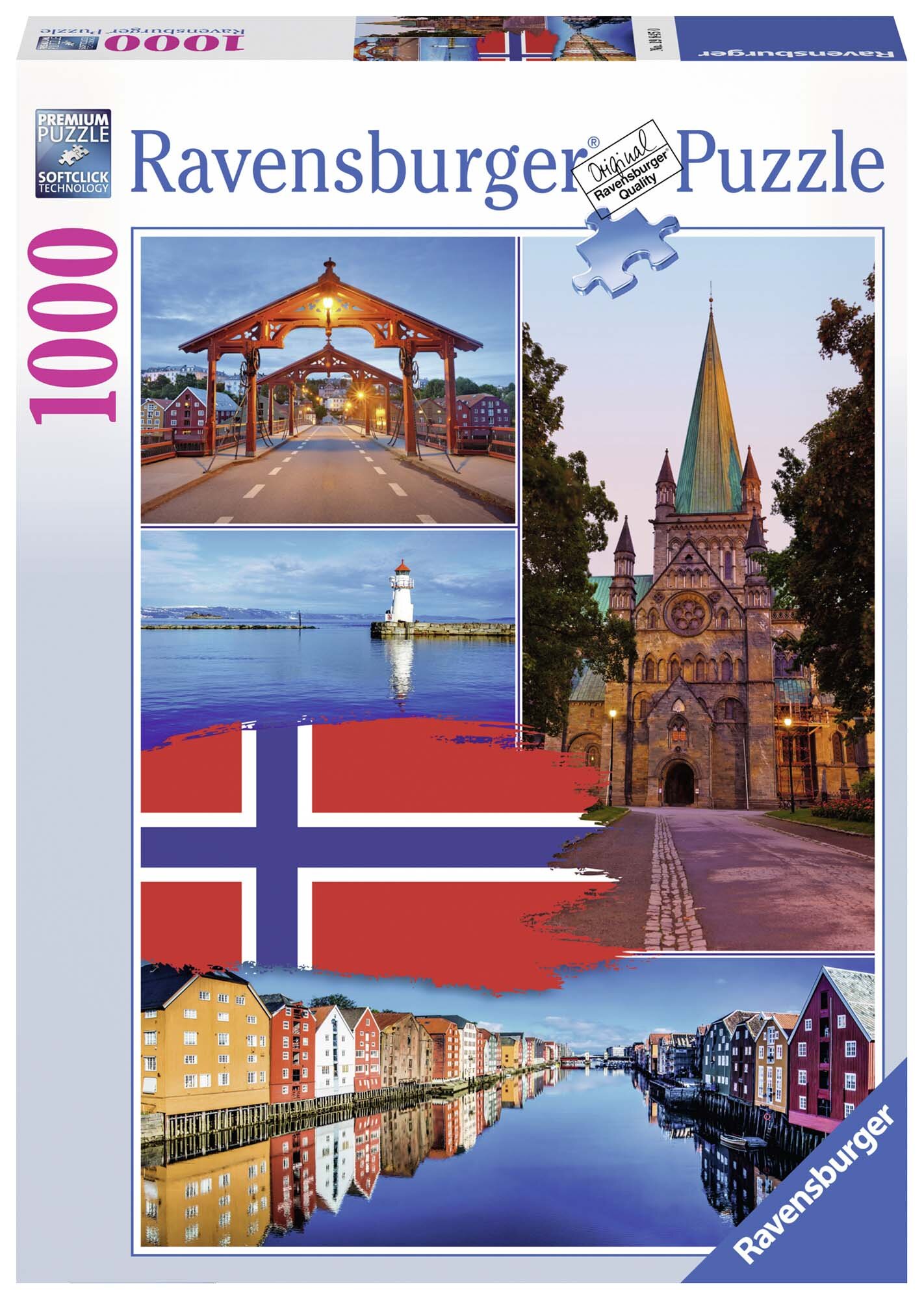 Ravensburger Puzzle - Trondheim collage 1000 Teile