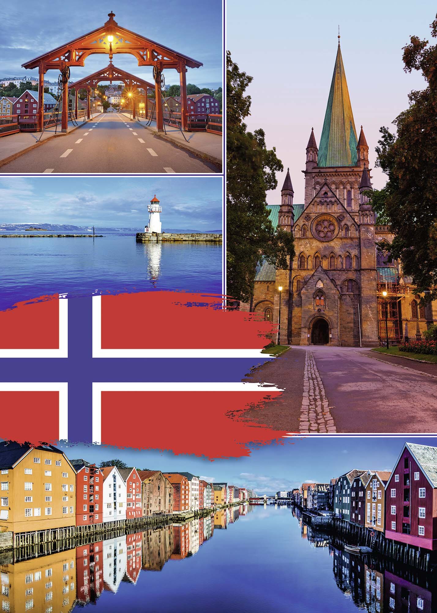 Ravensburger Puzzle - Trondheim collage 1000 Teile