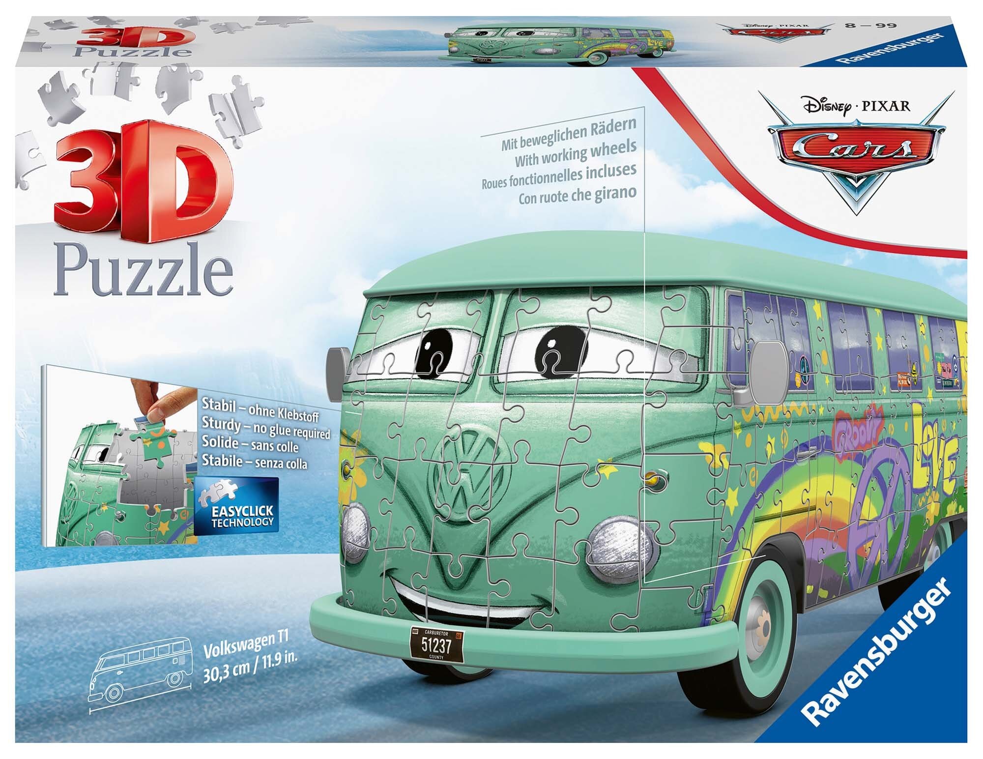 Ravensburger 3D Puzzle - Volkswagen T1 Cars Fillmore 162 Teile