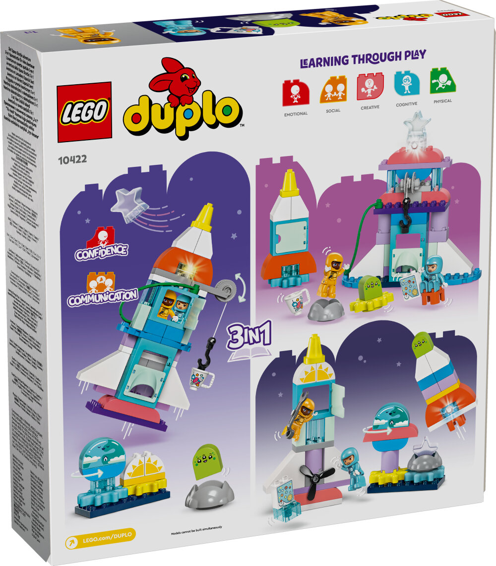 LEGO Duplo - 3-in-1-Spaceshuttle für viele Abenteuer 3+