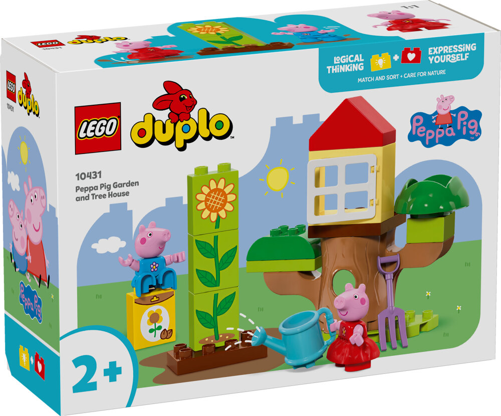 LEGO Peppa Wutz - Peppas Garten mit Baumhaus 2+