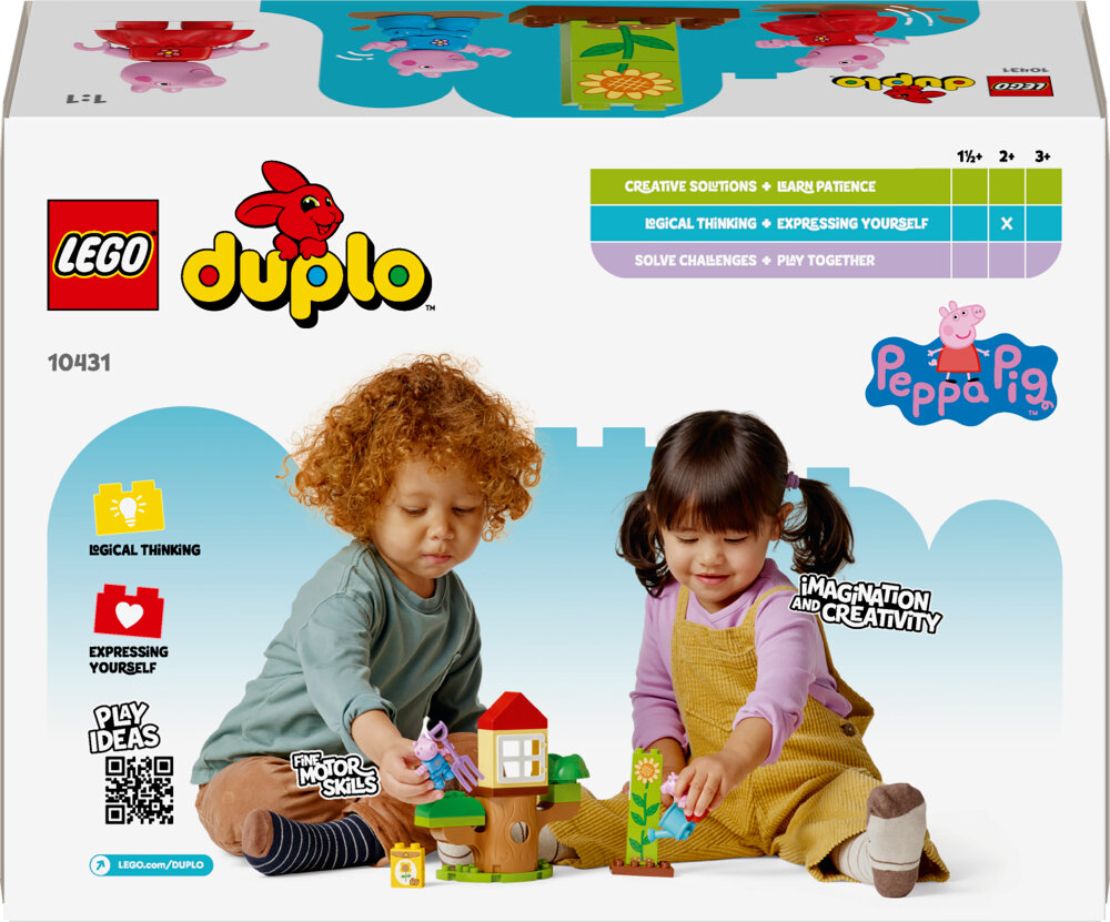 LEGO Peppa Wutz - Peppas Garten mit Baumhaus 2+