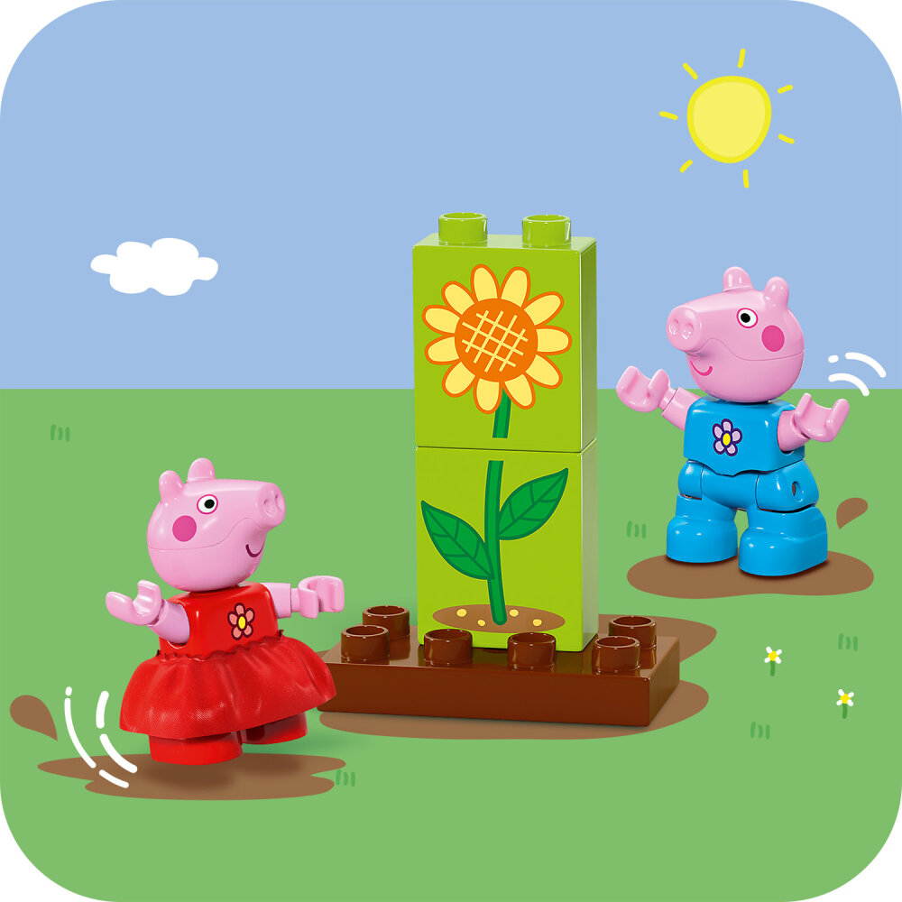 LEGO Peppa Wutz - Peppas Garten mit Baumhaus 2+