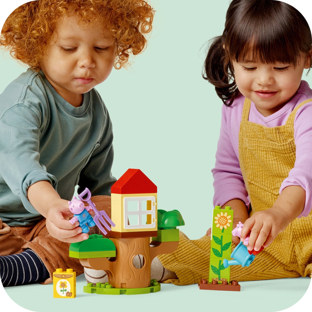LEGO Peppa Wutz - Peppas Garten mit Baumhaus 2+