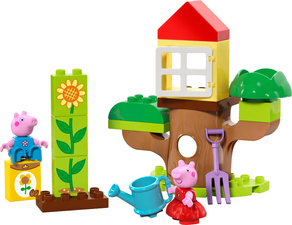 LEGO Peppa Wutz - Peppas Garten mit Baumhaus 2+