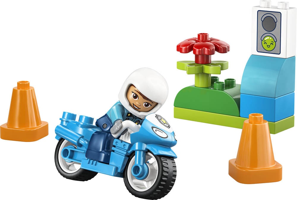LEGO Duplo - Blaues Polizeimotorrad 2+