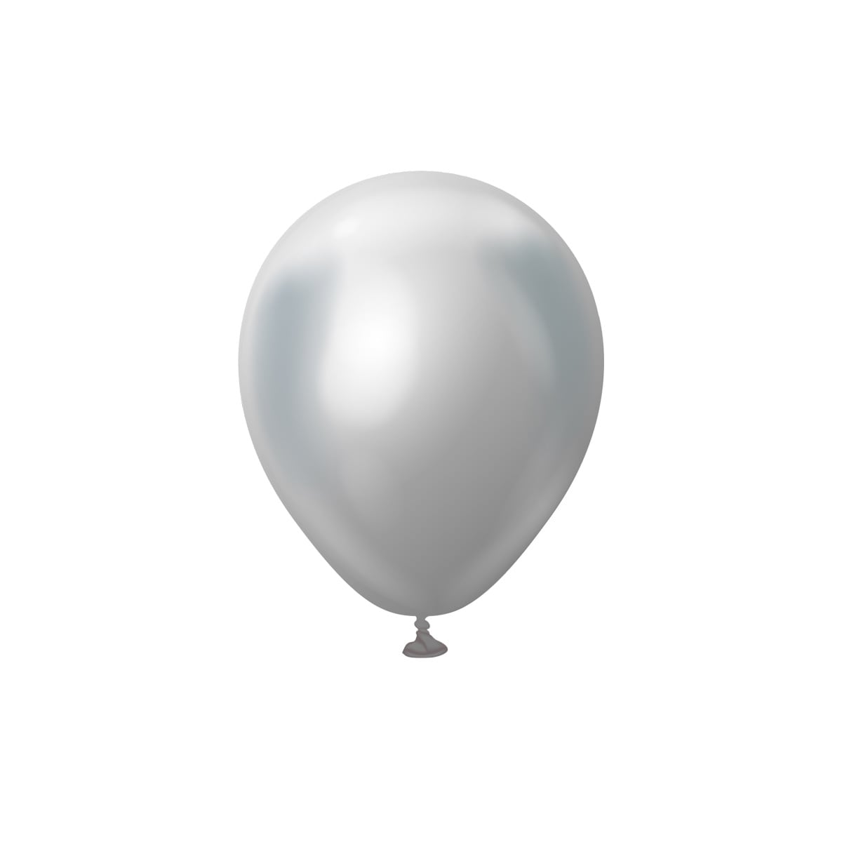 Premium-Luftballons Silber-Chrom 13 cm 25er-Pack