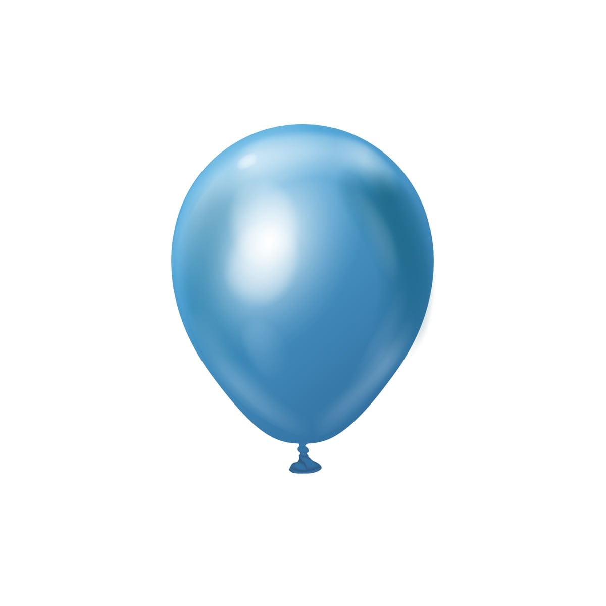 Luftballons - Blau Chrom 13 cm 25er-Pack